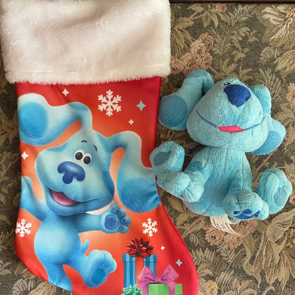 Blue’s Clues Cartoon Character Stocking and Plush Toy